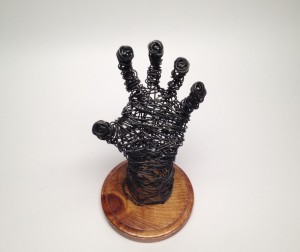 Wire Sculpture Hand Top