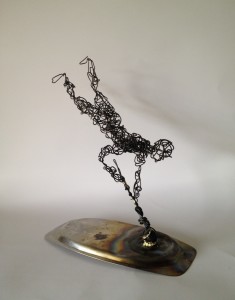Wire Sculpture Man 2 - wire art
