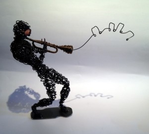 Miles Davis Wire Sculpture