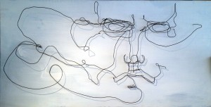 Wire Face Sculpture