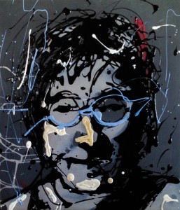 John Lennon Drip Painting by Frank M Baker
